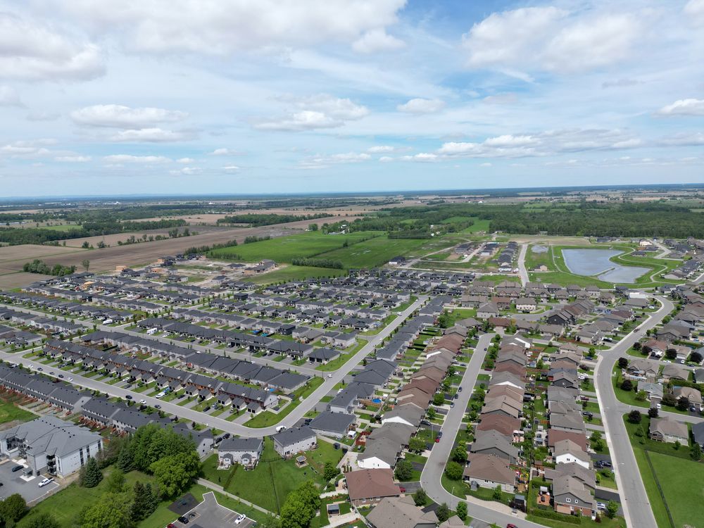 Russell subdivision aerial shot